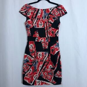 French Connection Floral Printed Sheath Dress 4